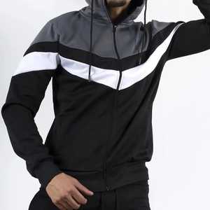 Sudadera con capucha y cremallera larga, pantalón 70% poliéster 30% algodón 380GSM, chándal para hombre con diseño de logotipo personalizado, impresión, bordado, etc. - Product Image 3