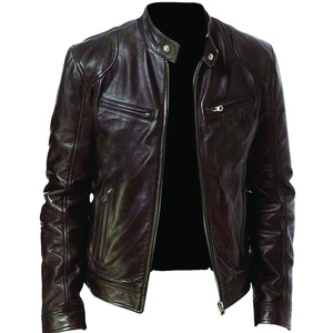 Stylish <b>Leather</b> Winter <b>Jacket</b> for Men Lambskin Genuine <b>Leather</b> Premium Quality Cow Hide <b>Brown</b> Vintage <b>Jacket</b> - Product Image 2