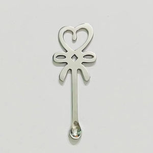 Cuillère en acier inoxydable pour shilajit, design cœur, cuillère ayurvédique pour résine, cuillère doseuse pour café et thé - Product Image 4