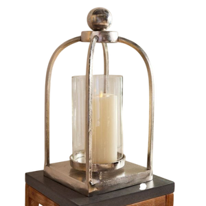Long Candle Holder Hurricane Candleholder with <b>Black</b> Metal Base for Home Decoration Heat Resistant Design Candle Holder - Product Image 4