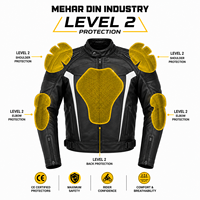 Veste de moto unisexe respirante et protectrice en cuir de vachette de haute qualité, imprimée, confortable, sécurité renforcée, personnalisable