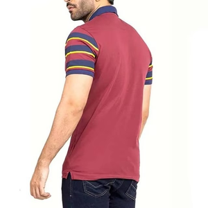 Diseña Tu Propia Marca: Camiseta de Golf de Manga Corta para Hombre, Informal, de Algodón, Tejido de Punto, de Secado Rápido - Product Image 3
