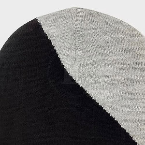 Premium Quality 100% Wool Pakistan Made Jacquard Beanies Hats with Letter Pattern Custom Design Wholesale - Product Image 4