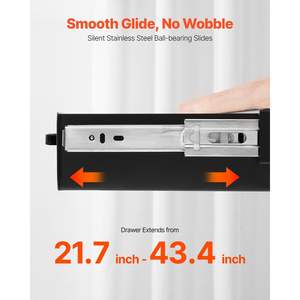 อุปกรณ์จัดระเบียบลิ้นชักแบบเลื่อนออกได้22นิ้วสำหรับบ้านสำนักงานเดสก์ท็อปและที่จัดระเบียบลิ้นชักประเภทผลิตภัณฑ์ - Product Image 4