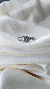 แหวนเพชรแท้คุณภาพสูง เพชรเลี้ยงในห้องปฏิบัติการ 1 กะรัต D vs1 เพชรเลี้ยงในห้องปฏิบัติการ ทองคำแท้ 14k 18k แหวนหมั้น - Product Image 3