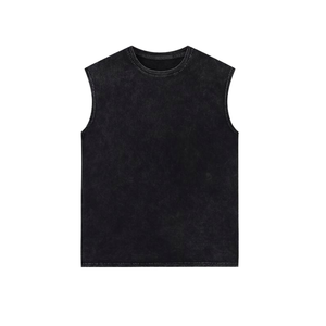 Chaleco de Verano para Hombre, Venta al Por Mayor del Fabricante, Holgado, Sin Mangas, 100% Algodón, Logotipo Personalizado en la Parte Delantera, Camiseta sin Mangas, Transpirable, de Secado Rápido - Product Image 1