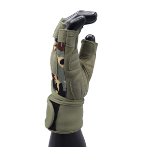 Gants de musculation en gros pour hommes, motif camouflage, avec sangle de poignet réglable, respirants, pour l'entraînement fitness - Product Image 3