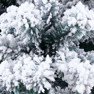 Albero di Natale in PET floccato di alta qualità, 1,8 m, con luci integrate, a batteria, realistico e personalizzabile per decorazioni domestiche ed esterni - Product Image 4