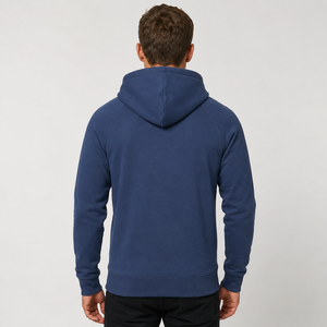 เสื้อฮู้ดซิปผู้ชาย ผลิตจากผ้าคอตตอนผสมสแปนเด็กซ์คุณภาพสูง - Product Image 3