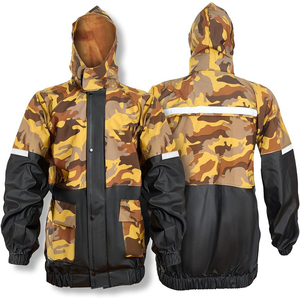 OEM <b>Rain</b> Suit Waterproof All Weather <b>Rain</b> <b>Jacket</b> Pants Set Durable Industrial Safety Protective Wear - Product Image 5