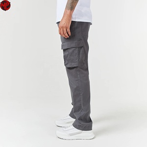 Pantalon cargo pour homme, pantalon de travail multi-poches, pantalon décontracté léger pour l'extérieur et le quotidien, pantalon cargo de couleur unique - Product Image 4