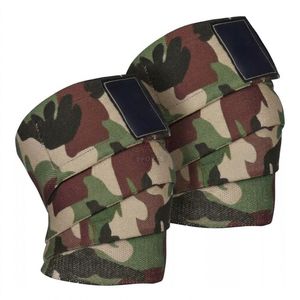 Weightlifting Green Camo Thick Knee Wraps Breathable High Elasticity Squat Support <b>Straps</b> Professional Gym Powerlifting Natural - Product Image 1