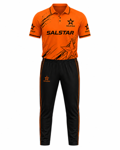 Cricket Uniform <b>Orange</b> Stylish Breathable Fabric for Comfortable Wholesale Customized Cricket Uniform Team Sponsors Club Logo - Product Image 1