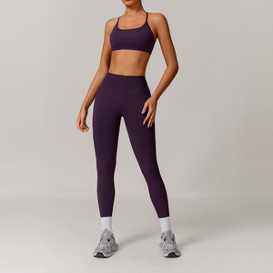 Ensemble de yoga 2 pièces personnalisé en gros pour femmes – Qualité supérieure, service OEM, respirant, écologique, léger, séchage rapide - Product Image 6