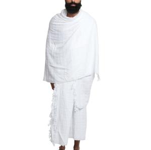 Vente directe usine – Nouveauté : Ensemble de prière 2 pièces en coton 100 % de haute qualité pour le Hajj et l'Omra (Ahram/Ihram) – Cadeau idéal pour le Ramadan - Product Image 5