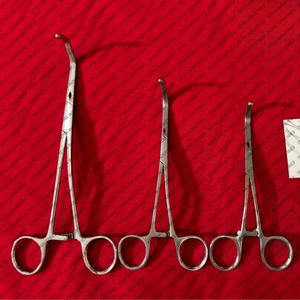Juego de Pinzas Vasculares Satinsky DeBakey de Acero Inoxidable Alemán, 14cm, 16cm, 20cm, Pinzas Vasculares Quirúrgicas Atraumáticas, Certificación CE - Product Image 5