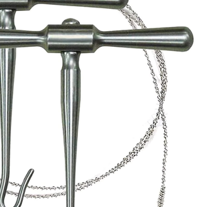 Ensemble de scies Gigli de qualité supérieure, à fil torsadé et poignées en T, en acier inoxydable, instruments chirurgicaux orthopédiques pour la coupe osseuse, CE ISO - Product Image 5