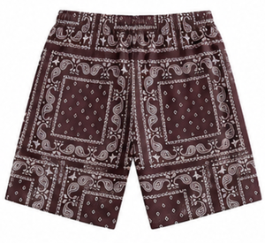 <b>Men's</b> Casual Drawstring Swim Shorts Breathable Eco-Friendly Quick-Drying 100% Polyester Paisley Hawaiian <b>Trunks</b> Pockets Knitted - Product Image 2