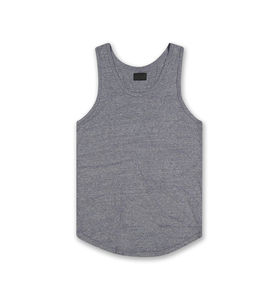 Débardeur de sport pour homme, taille XL, logo personnalisé, respirant, séchage rapide, coton, maille, t-shirt de sport avec col rond, sans manches - Product Image 6