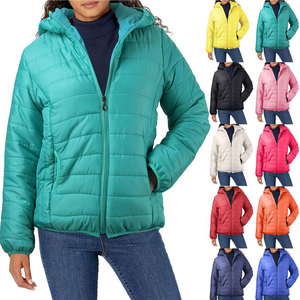<b>Women's</b> Hooded Insulated Winter <b>Puffer</b> <b>Jacket</b> Quilted Cotton Filled Raw Processing <b>Waterproof</b> Eco-Friendly Regular Length - Product Image 6