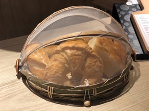 Round Bamboo Winnowing <b>Basket</b> Tray Shallow Woven <b>Display</b> Tray Fruit Serving Home Decor Wholesale Supplier - Product Image 3