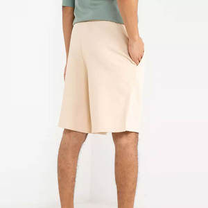 Nouveaux shorts de jogging amples pour hommes, coupe droite et large, taille élastique, noir et gris, longueur genou - Product Image 2