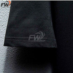 Camiseta Personalizada para Hombre con Pedrería en Toda la Superficie, Venta al por Mayor, Cuello Redondo, Manga Corta, Color Negro, Decoración con Fijación Térmica, Marca Privada - Product Image 5