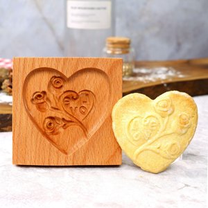 Cake <b>accessories</b> wooden press stamps wood mold for biscuit cookie <b>baking</b> decorating supplies - Product Image 4