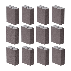 Bloc de ponçage Bloc de papier de verre grain 60/120/220 Blocs de ponçage lavables et réutilisables <span class=keywords><strong>pour</strong></span> <span class=keywords><strong>bois</strong></span>/cloisons sèches/métal/verres - Product Image 2