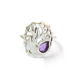 Bague de mode en améthyste de 2,8 grammes - Product Image 1