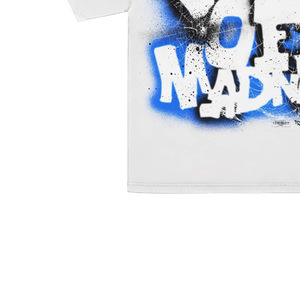 Camiseta Urbana Extra Grande Personalizada para Hombre, Blanca, Manga Corta, Estampada, de Algodón, Cuello Redondo, con Logotipo en la Espalda - Product Image 2