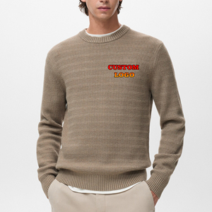 Men 100% Cotton Knitted Sweater Soft Warm Winter Wear Cozy Texture Stylish Fit Casual Breathable Lightweight Design Pullover - Product Image 1