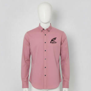 เสื้อเชิ้ตเดนิมผู้ชายไซส์ใหญ่แบบ OEM สไตล์ลำลอง แฟชั่นโดดเด่น สีน้ำเงินล้วน - Product Image 3