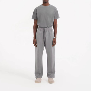 <span class=keywords><strong>Pantaloni</strong></span> Sportivi Larghi da Uomo di Alta Qualità con Chiusura a <span class=keywords><strong>Bottoni</strong></span>, Modello Dritto, Stile Casual, in Tessuto Canvas, Vita Media - Product Image 4