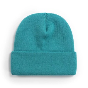 New 2026 Top Custom Logo Winter Warm Unisex Digital Printing 100% Acrylic Cuffed <b>Flat</b> Knitted Beanie <b>Hat</b> new design - Product Image 5