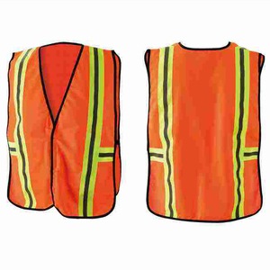 Breathable Top Selling Men's Safety Vest Hi Vis Customized Logo Fabric Work Yellow Orange Security Reflective Vest - Product Image 4