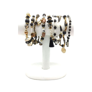 Pulsera de Cuentas Multicapa de Diseño, Hecha a Mano, Moderna, Unisex, Accesorio de Moda de Alta Calidad para Fiestas, Bodas, Regalos y Eventos - Product Image 3