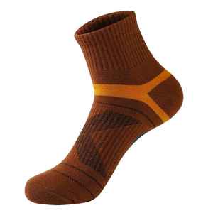 Calcetines de Tobillo para Hombre, Transpirables, Tejidos, con Patrón Geométrico, Deportivos, de Algodón, Poliéster y Elastano, para Primavera, 5 Pares - Product Image 6