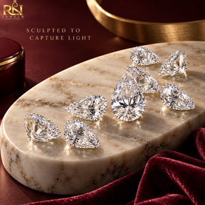 Diamant de laboratoire en forme de poire artistique de 12,00 carats, couleur DEF |   Pierre précieuse brillante allongée de qualité supérieure pour bijoux sur mesure - Product Image 4