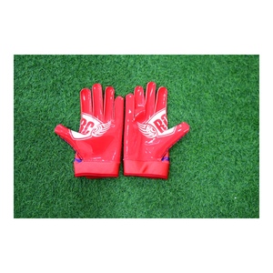 Guantes de Fútbol Americano Personalizados, Color Rojo y Rosa, Guantes de Receptor con Agarre, Transpirables, para Entrenamiento Deportivo - Product Image 6