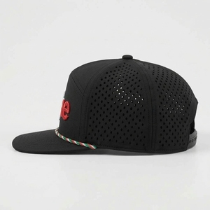 Casquette Snapback de Golf Personnalisée à 7 Panneaux, Visière Plate, Perforations Découpées au Laser, Sport, Voyage, Extérieur, Unisexe, OEM, ODM, Faible MOQ, Marque Privée - Product Image 6