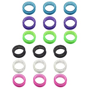 Lot de 18 anneaux de protection en silicone antidérapants et confortables pour ciseaux de coiffure et de toilettage pour animaux de compagnie - Product Image 2