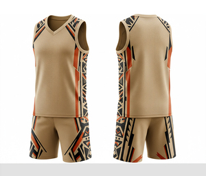 Unisex Green Geometric Basketball Jersey <b>Set</b> Sleeveless V-Neck Moisture Wicking Mesh Athletic Wear All Seasons <b>Cheap</b> Price OEM - Product Image 5