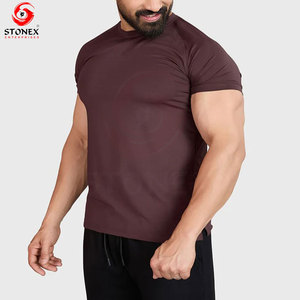 Camiseta Deportiva de Punto Personalizada para Hombre, Transpirable, de Secado Rápido, Ropa Deportiva, Camiseta de Entrenamiento Atlético, Proveedor OEM, Impresión de Logotipo Personalizado - Product Image 3