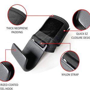 ตะขอเกี่ยวข้อมือสำหรับยกน้ำหนักแบบแบน ขนาดสั่งทำได้ น้ำหนักเบา สำหรับออกกำลังกายและฝึกซ้อมยกน้ำหนัก - Product Image 2