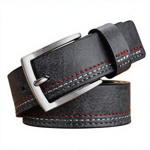 Cinturón de Cuero de Búfalo Natural de Primera Calidad para Hombre, Hecho a Medida, con Hebilla de Acero, Logotipo Personalizado OEM ODM - Product Image 1