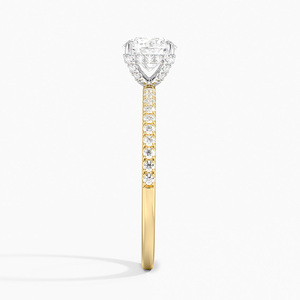 Bague de luxe en or, style diamant, pierre scintillante, bague de fiançailles, bague de mariage, bijoux pour femmes - Product Image 3