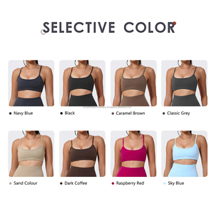 Ensemble 2 pièces de sport pour femme : Soutien-gorge de yoga à col carré et découpes, taille haute, couleur unie, bretelles spaghetti - Product Image 6