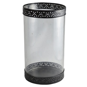 Lanterne à bougie de Noël en verre transparent, résistante à la chaleur, écologique, faite à la main, décoration d'intérieur, porte-bougie de table - Product Image 1