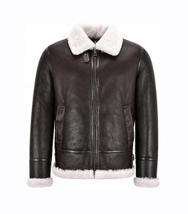 Abrigo personalizado de buena calidad, chaquetas de cuero de moda de invierno para hombre con piel cálida - Product Image 1